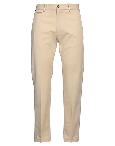 MESSAGERIE Casual trouser PATRIZIO PISCAGLIA Beige 98% Cotton, 2% Elastane