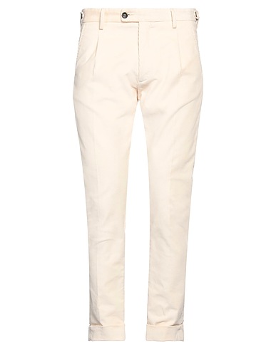 MESSAGERIE Pantalone PATRIZIO PISCAGLIA Avorio 98% Cotone, 2% Elastan