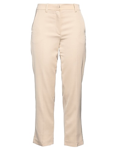 MALLONI Casual trouser Beige 79% Viscose, 19% Wool, 2% Elastane