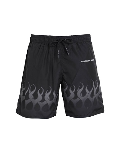 VISION OF SUPER Swim shorts Black 100% Polyester
