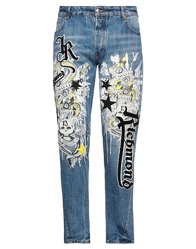 JOHN RICHMOND Denim trousers Blue 100% Cotton