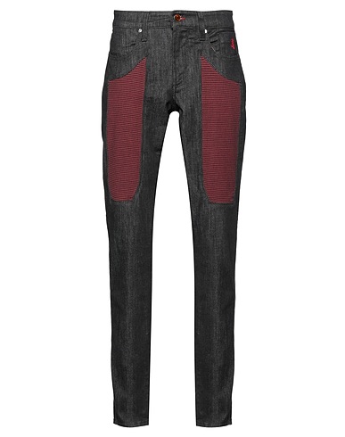 JECKERSON Denim trousers Black 90% Cotton, 8% Elastomultiester, 2% Elastane