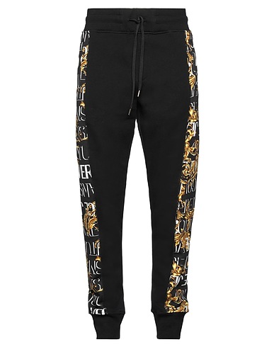 VERSACE JEANS COUTURE Casual pants Black 100% Cotton, Elastane