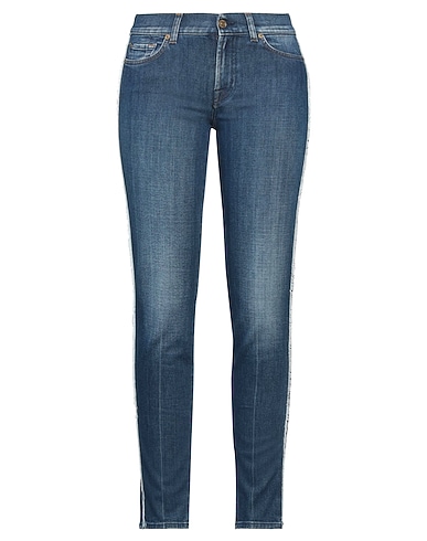 7 FOR ALL MANKIND ジーンズ ブルー アクリル 60% / レーヨン 20% / ポリエステル 18% / ポリウレタン 2%