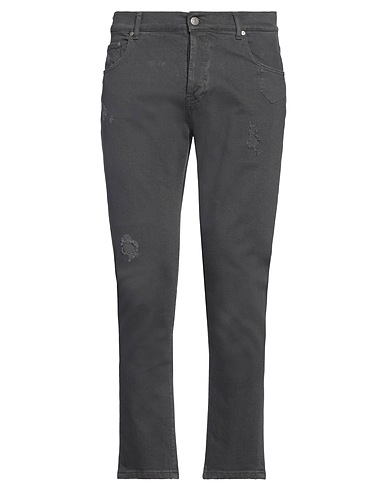 GREY DANIELE ALESSANDRINI 5-pocket Lead 99% Organic cotton, 1% Elastane