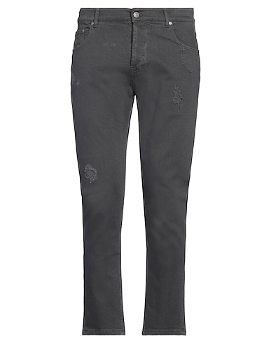 GREY DANIELE ALESSANDRINI Casual trouser 99% Organic cotton, 1% Elastane