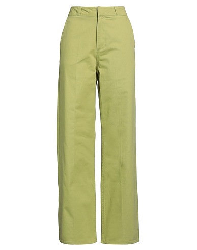 OBEY Casual trouser Lime green 100% Cotton