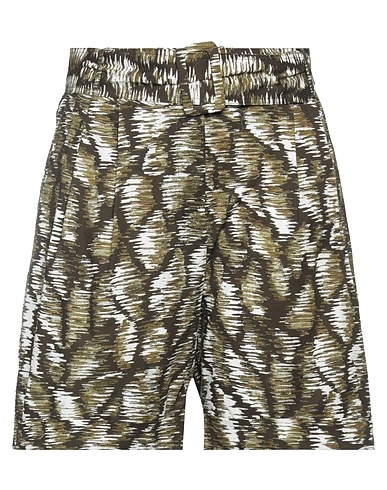 BRAND UNIQUE Shorts & Bermuda Military green 100% Cotton