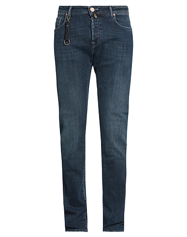 INCOTEX Denim trousers Blue 95% Cotton, 5% Elastane