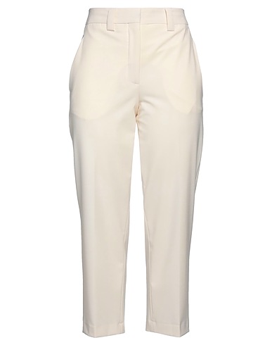JUCCA Casual trouser 365 Cream 53% Polyester, 43% Virgin Wool, 4% Elastane