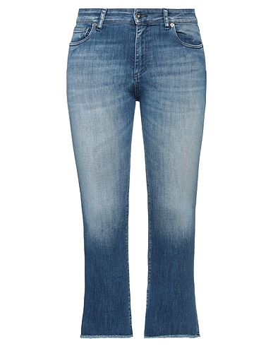 SOLOTRE Denim trousers Blue 92% Cotton, 6% Elastomultiester, 2% Elastane