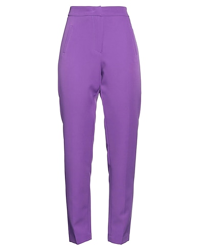 KONTATTO Casual trouser Purple 90% Polyester, 10% Elastane