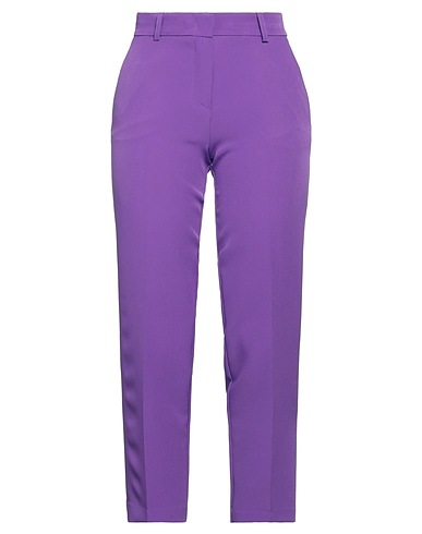 KAOS JEANS Casual trouser Purple 90% Polyester, 10% Elastane