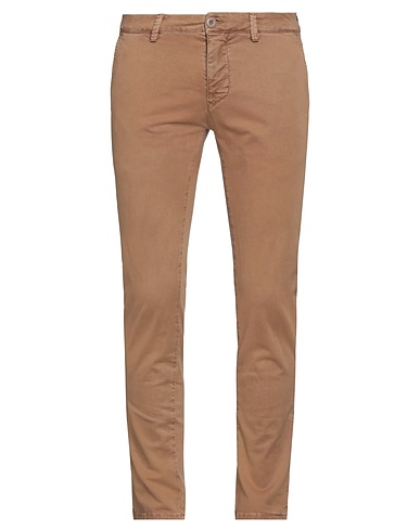 MODFITTERS Casual trouser Light brown 98% Cotton, 2% Elastane