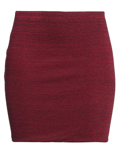 MARANT ÉTOILE Mini skirt Burgundy 91% Viscose, 7% Polyamide, 2% Elastane