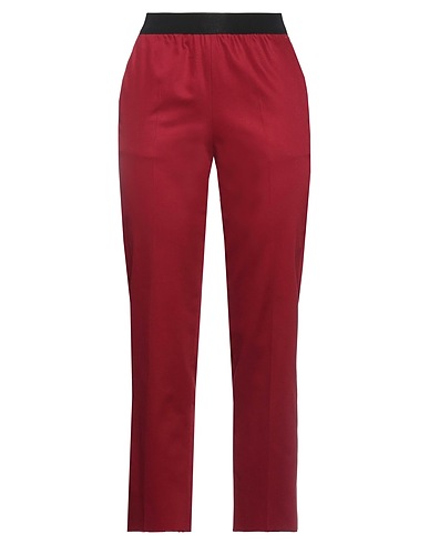 AGNONA Casual trouser Brick red 97% Cotton, 3% Elastane