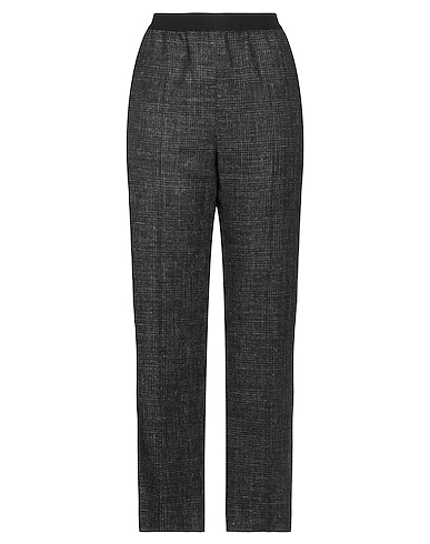 AGNONA Casual trouser Charcoal 60% Wool, 22% Polyamide, 18% Linen, Cotton, Elastane