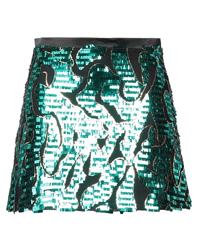 SILVIAN HEACH Mini skirt Emerald green 100% Polyester