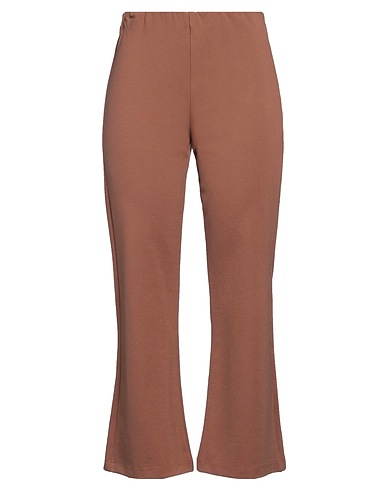 MARIUCCIA Casual trouser Camel 68% Rayon, 27% Nylon, 5% Elastane