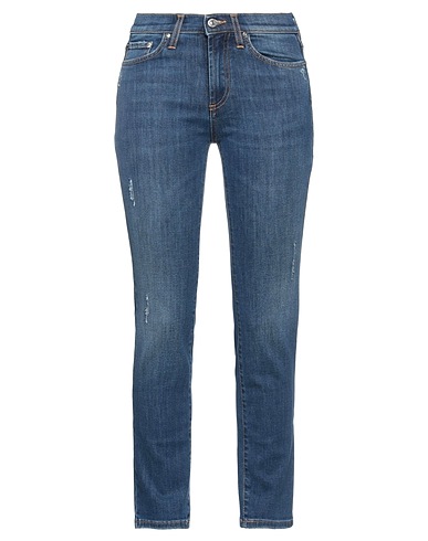 ROŸ ROGER'S Denim trousers Blue 67% Cotton, 19% Polyester, 13% Lyocell, 1% Elastane