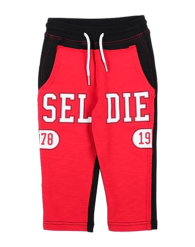 DIESEL Pantalone Rosso 100% Cotone, Elastan