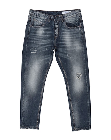 DISPLAJ Denim trousers Blue 100% Cotton