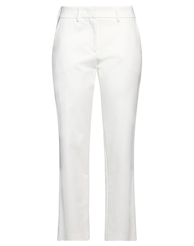 ELEVENTY Casual pants White 98% Cotton, 2% Elastane