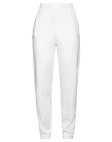 SUNS BOARDS Casual trouser White 65% Cotton, 35% Polyester