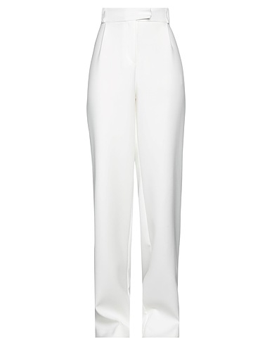 ACTUALEE Casual trouser White 73% Polyester, 21% Rayon, 6% Elastane