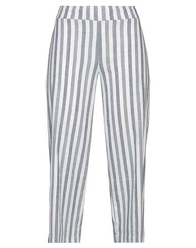 AVENUE MONTAIGNE Casual pants White 60% Linen, 37% Rayon, 3% Elastane
