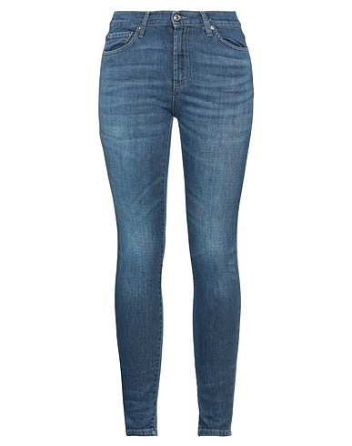 ROŸ ROGER'S Denim trousers Blue 92% Cotton, 6% Elastomultiester, 2% Elastane