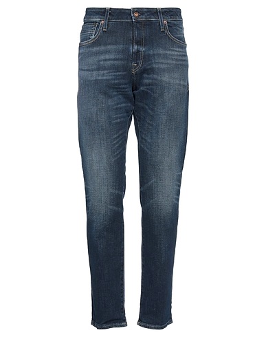 JACK & JONES Denim trousers Blue 99% Organic cotton, 1% Elastane