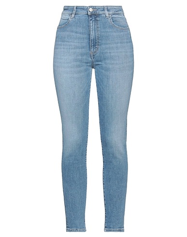 ICON DENIM Denim trousers Blue 98% Cotton, 2% Elastane