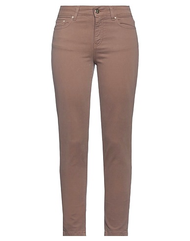 TRASH & LUXURY Casual trouser Light brown 97% Cotton, 3% Elastane