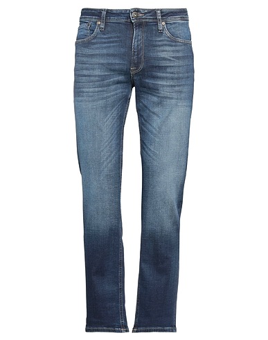 JACK & JONES Denim pants Blue 98% Cotton, 2% Elastane