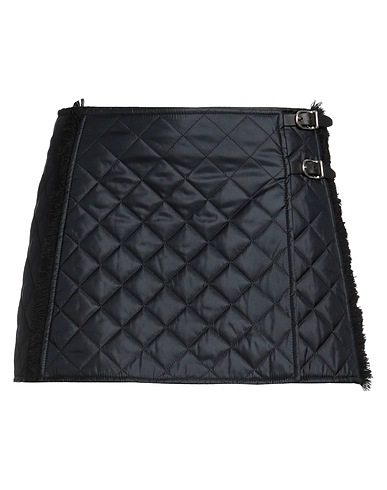 DURAZZI Mini skirt Black 100% Polyamide, Lambskin, Mohair wool, Cotton