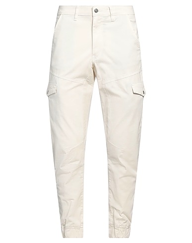GUESS Casual trouser Off white 98% Cotton, 2% Elastane