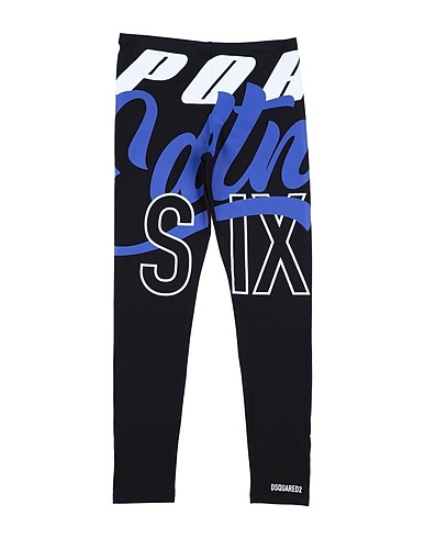 DSQUARED2 Leggings Negro 90% Algodón, 10% Elastán