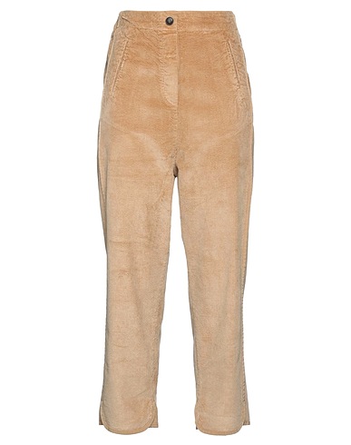 MANILA GRACE Casual trouser Camel 76% Cotton, 22% Modal, 2% Elastane