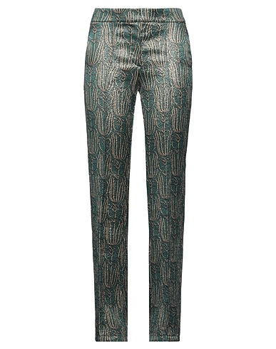 SIYU Pantalone Verde smeraldo 40% Lana, 19% Lurex®, 16% Seta, 13% Nylon, 12% Cotone