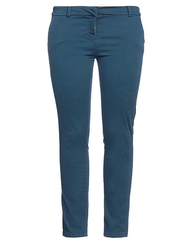 KONTATTO Casual trouser Slate blue 97% Cotton, 3% Elastane