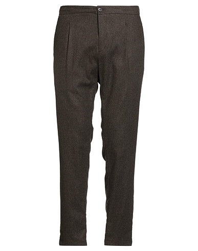 AT.P.CO Casual pants Dark brown 68% Virgin Wool, 30% Polyester, 2% Elastane