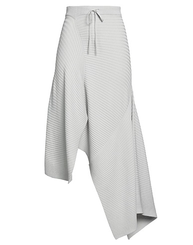 MARQUES' ALMEIDA Midi skirt Light grey 70% Viscose, 30% Polyester