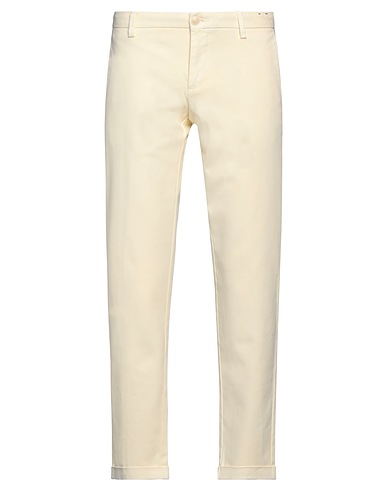 AT.P.CO Casual trouser Cream 97% Cotton, 3% Elastane