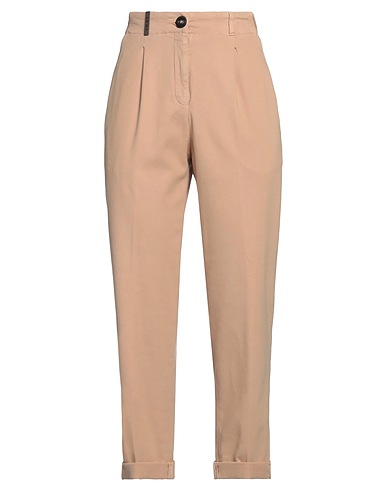 PESERICO Casual trouser Beige 98% Cotton, 2% Elastane