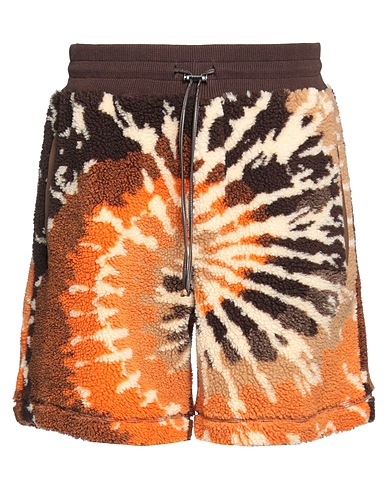 AMIRI Shorts & Bermuda Brown 53% Acrylic, 47% Polyester, Ovine leather