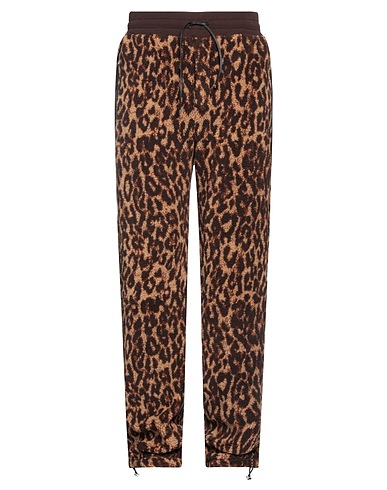 AMIRI Pantalone Marrone 55% Acrilico, 45% Poliestere, Pelle ovina