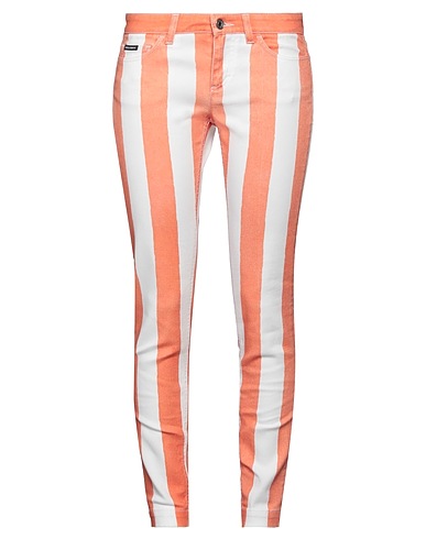 DOLCE&GABBANA Denim pants Rust 98% Cotton, 2% Elastane