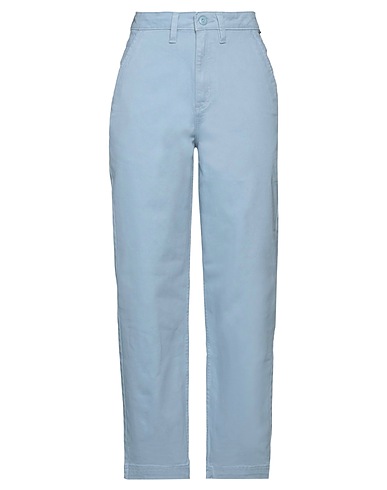 VANS Casual trouser Light blue 98% Cotton, 2% Elastane