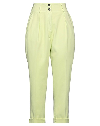 PESERICO Casual trouser Pastel yellow 98% Cotton, 2% Elastane